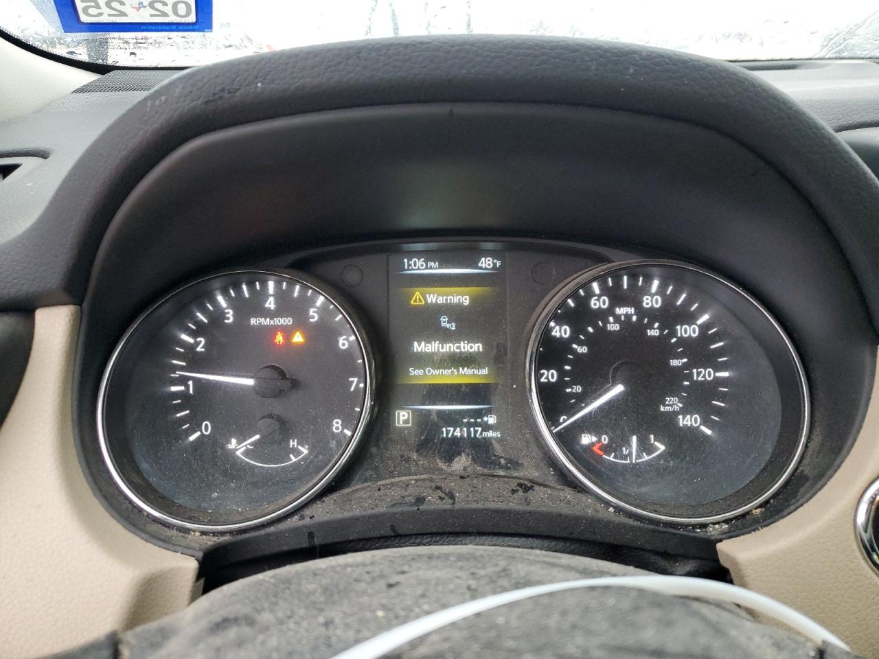 2017 Nissan Rogue VIN 5N1AT2MN3HC760278 Copart auction photo, all over damage thumbnail 9