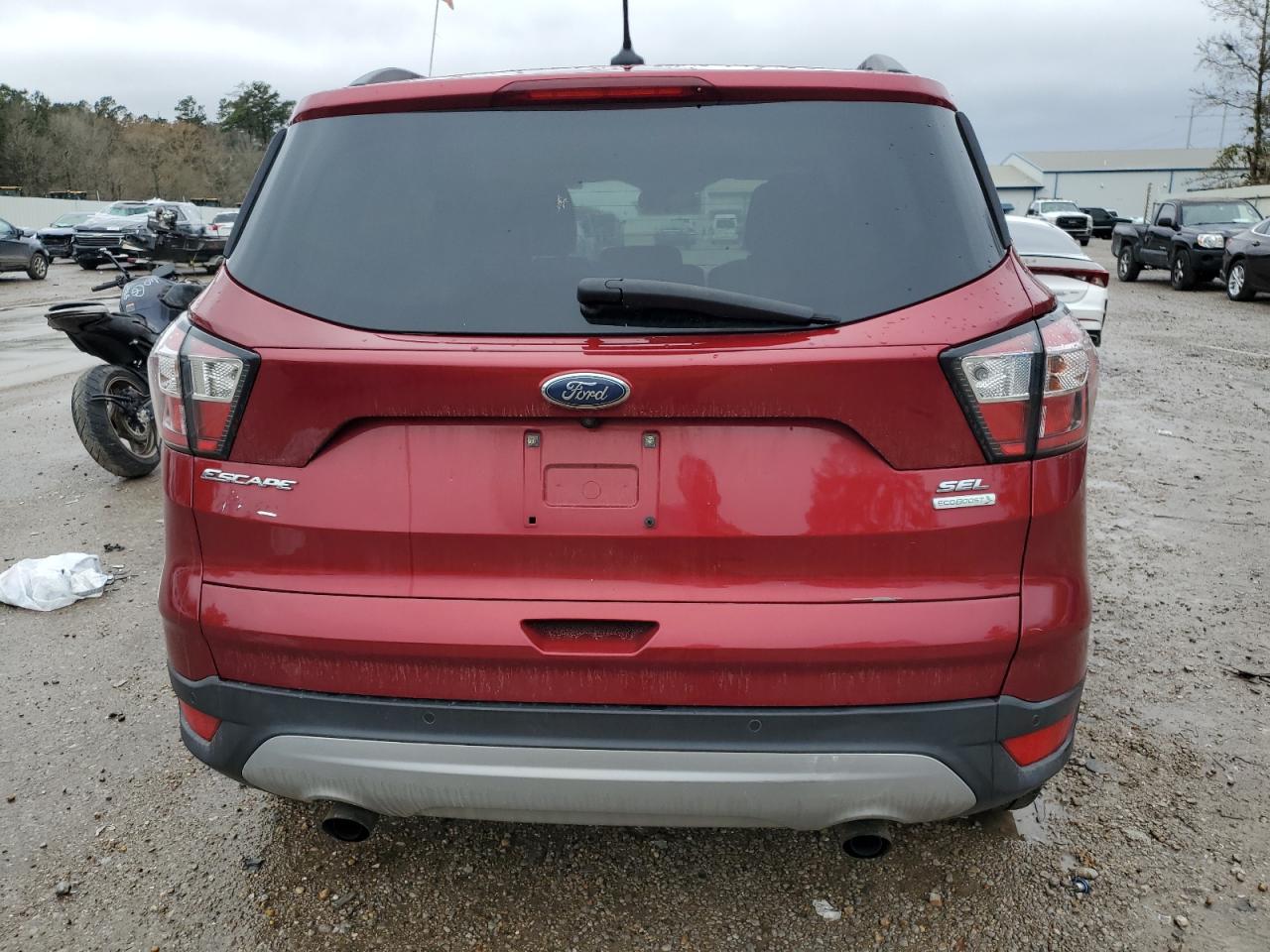 2018 Ford Escape VIN 1FMCU0HD8JUB04508 Copart auction photo, front end / side damage thumbnail 6
