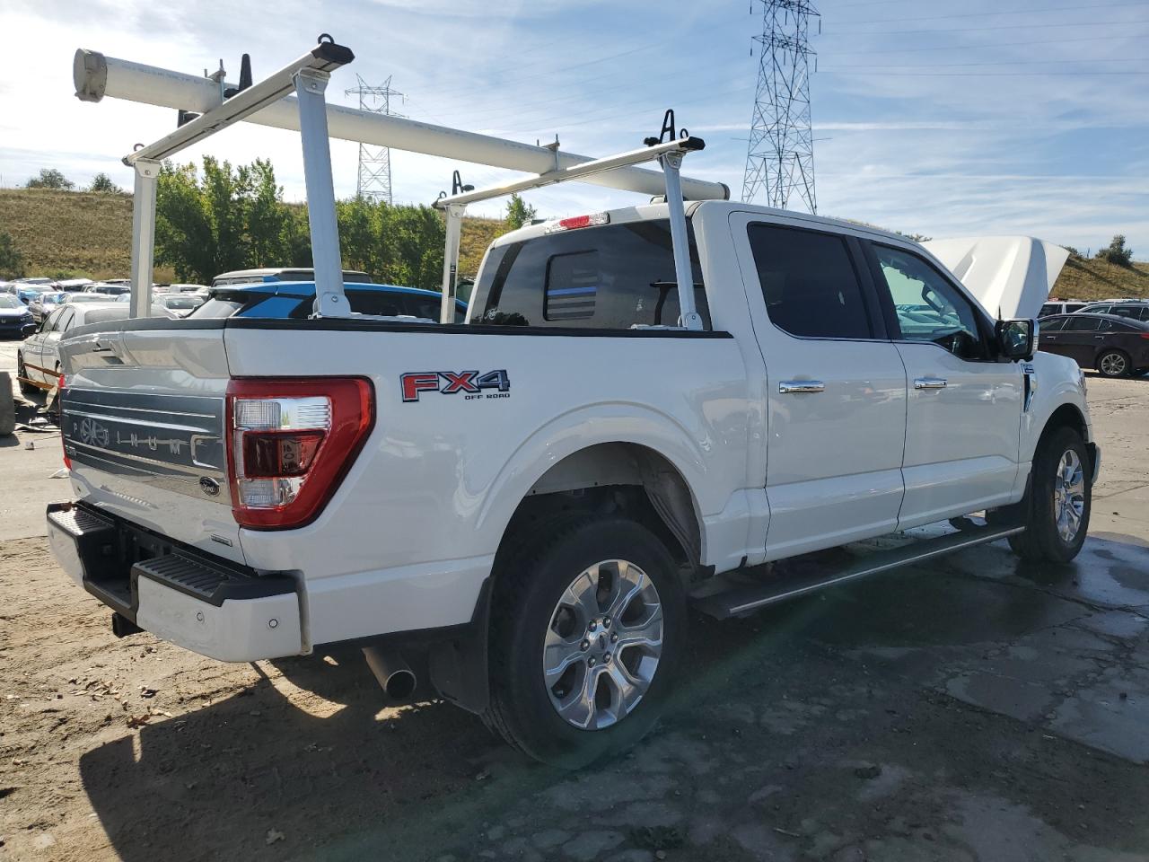 2023 Ford F-150 VIN 1FTFW1E89PFB19914 Copart auction photo, front end / side damage thumbnail 3
