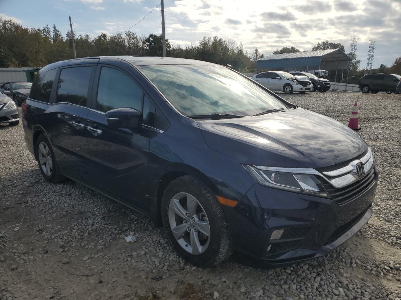 2019 Honda Odyssey VIN 5FNRL6H71KB075863 Copart auction photo, side damage thumbnail 4