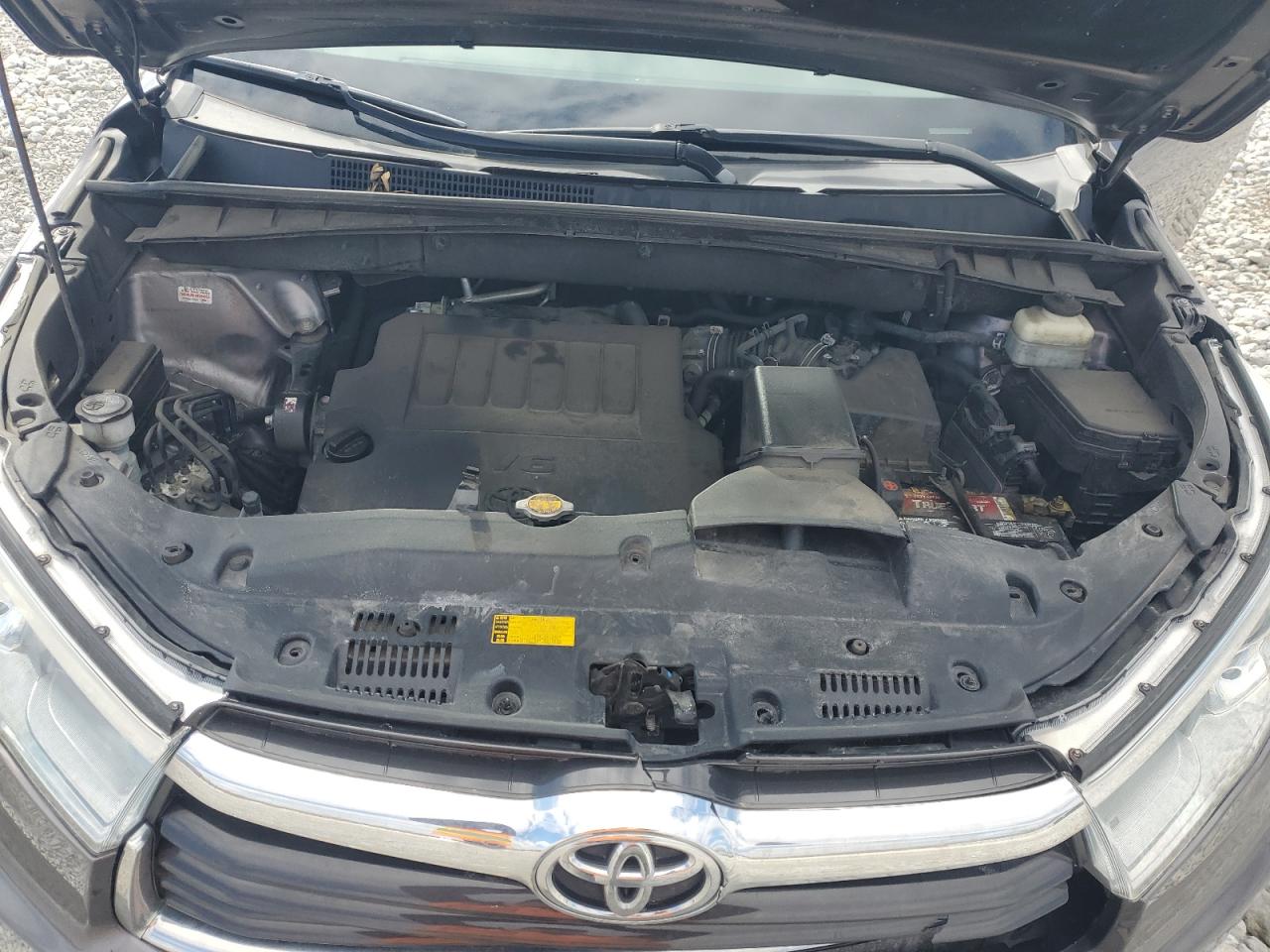 2015 Toyota Highlander VIN 5TDBKRFH7FS149628 Copart auction photo, rear end / front end damage thumbnail 12