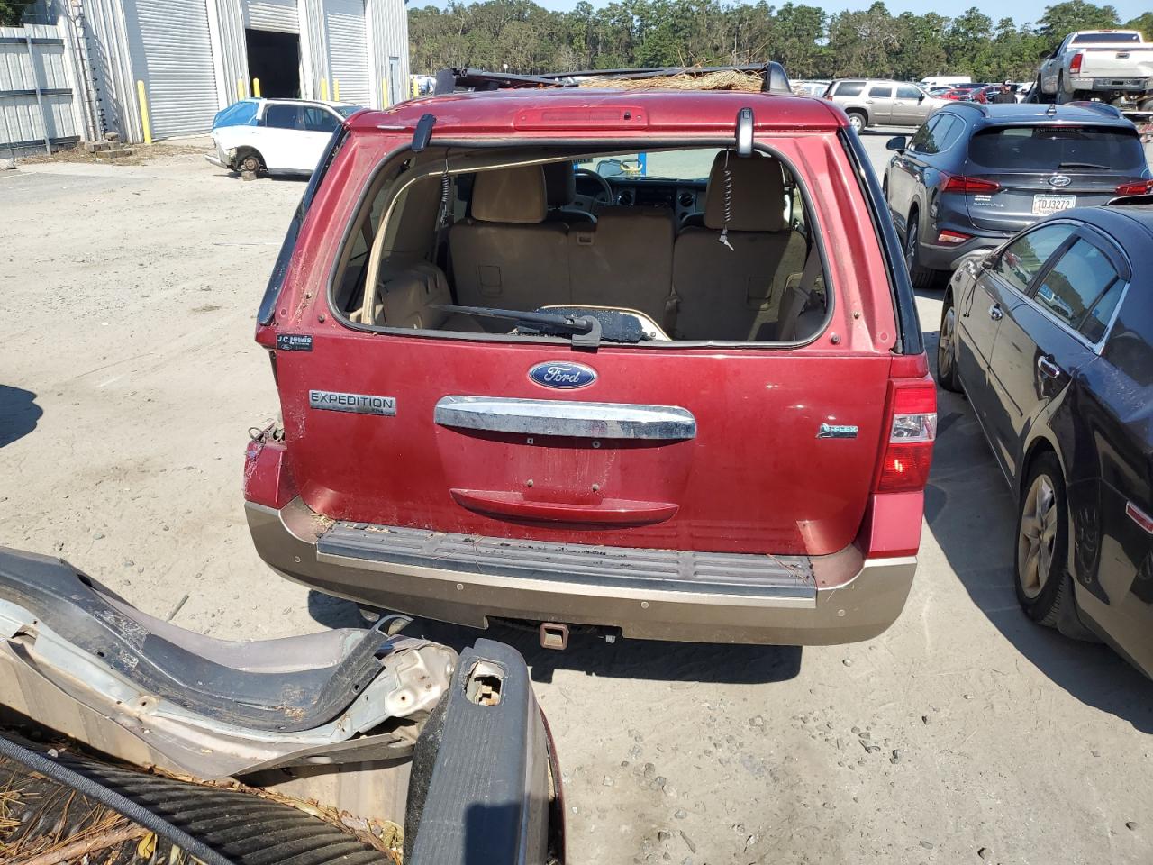 2014 Ford Expedition VIN 1FMJU1H5XEEF19688 Copart auction photo, mechanical / top/roof damage thumbnail 6