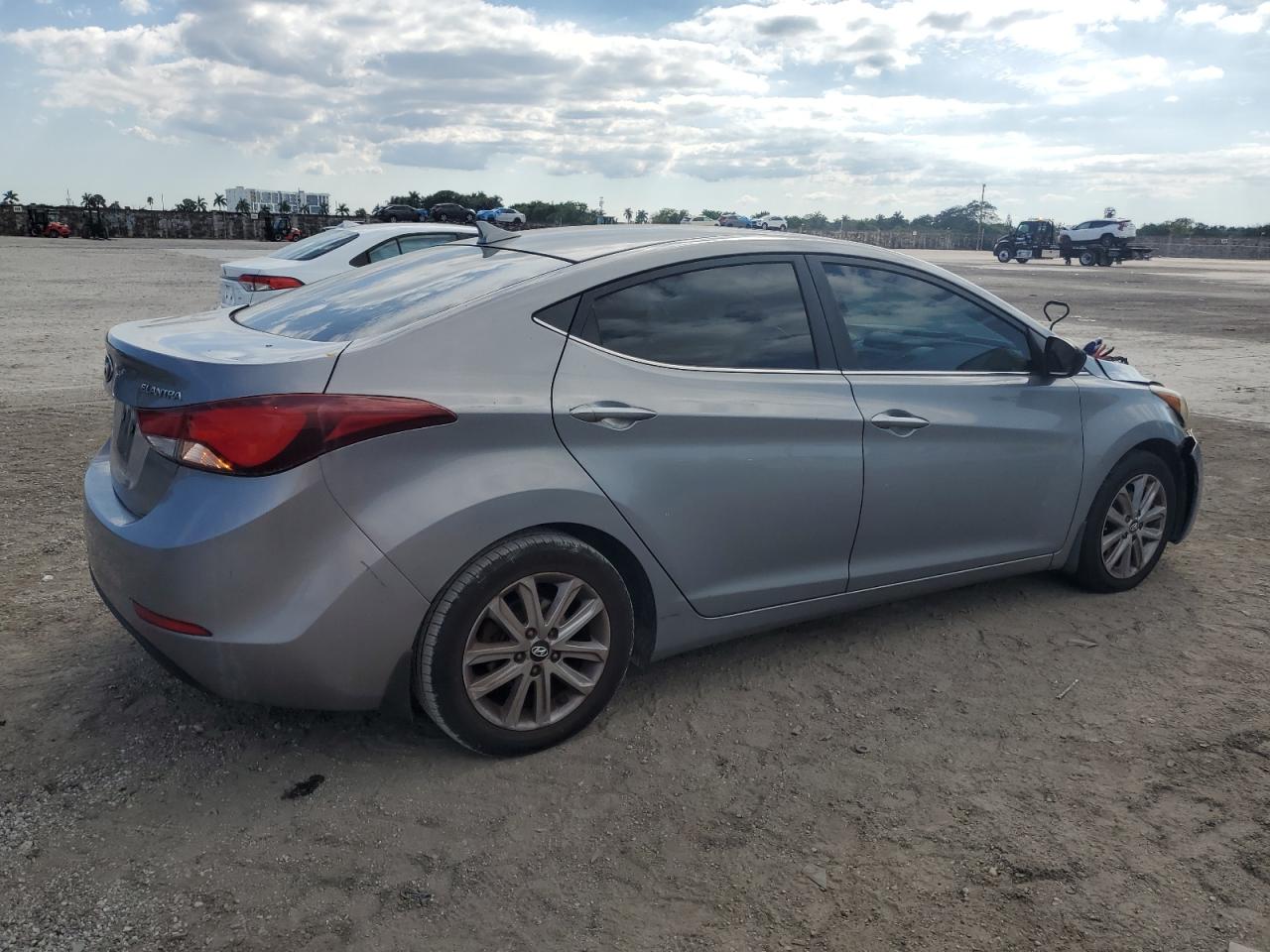 2015 Hyundai Elantra VIN KMHDH4AE7FU380902 Copart auction photo, front end damage thumbnail 3
