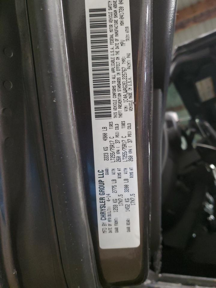 2014 Jeep Wrangler VIN 1C4AJWAG2EL225767 Copart auction photo, side damage thumbnail 14