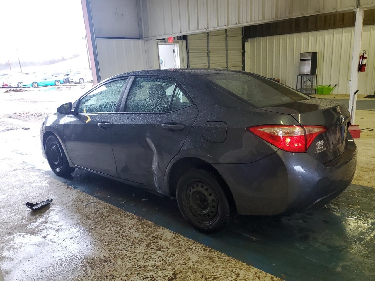 2018 Toyota Corolla VIN 5YFBURHE8JP784145 Copart auction photo, front end / side damage thumbnail 2