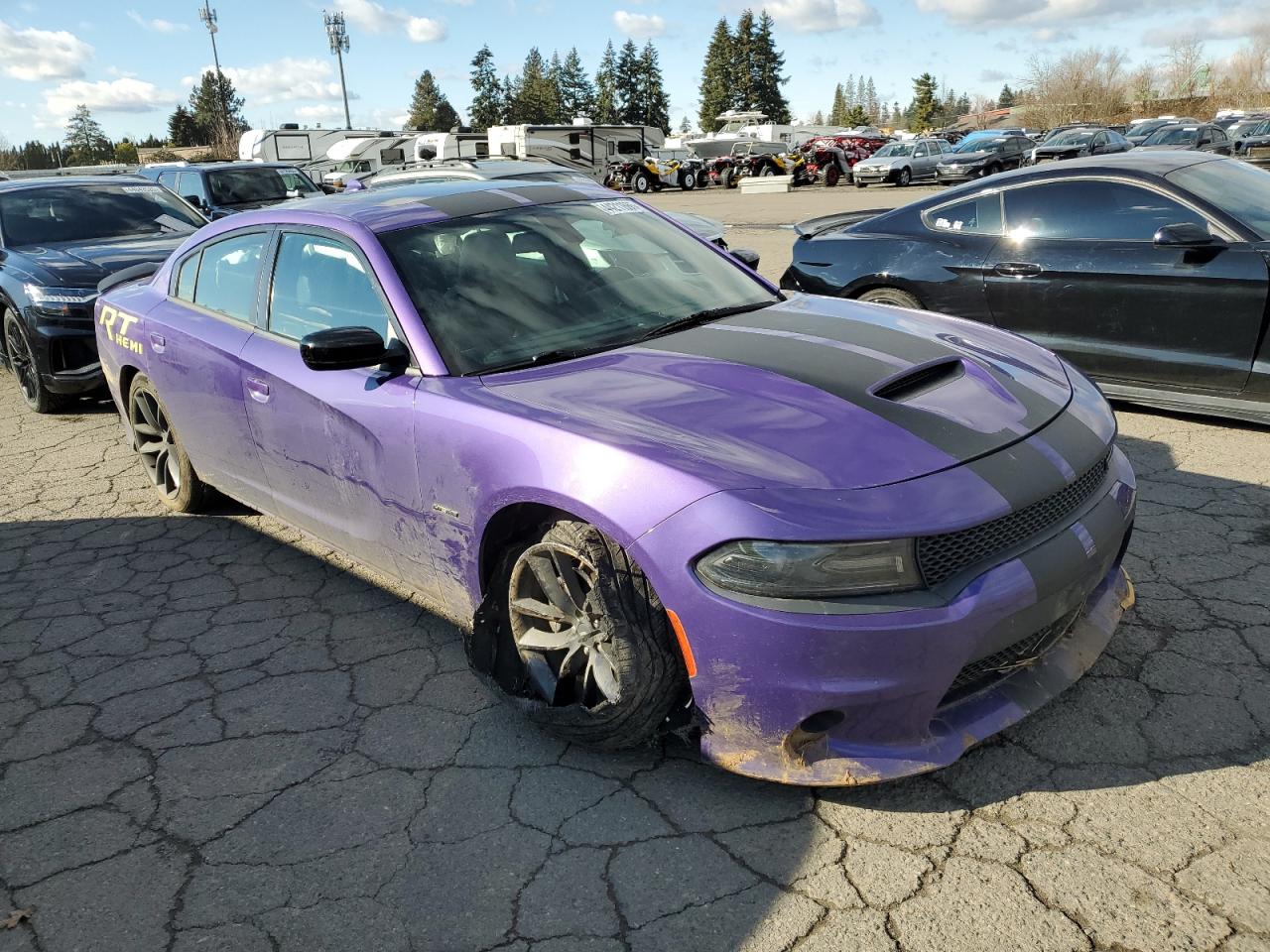 2019 Dodge Charger VIN 2C3CDXCTXKH624357 Copart auction photo, rear end damage thumbnail 4