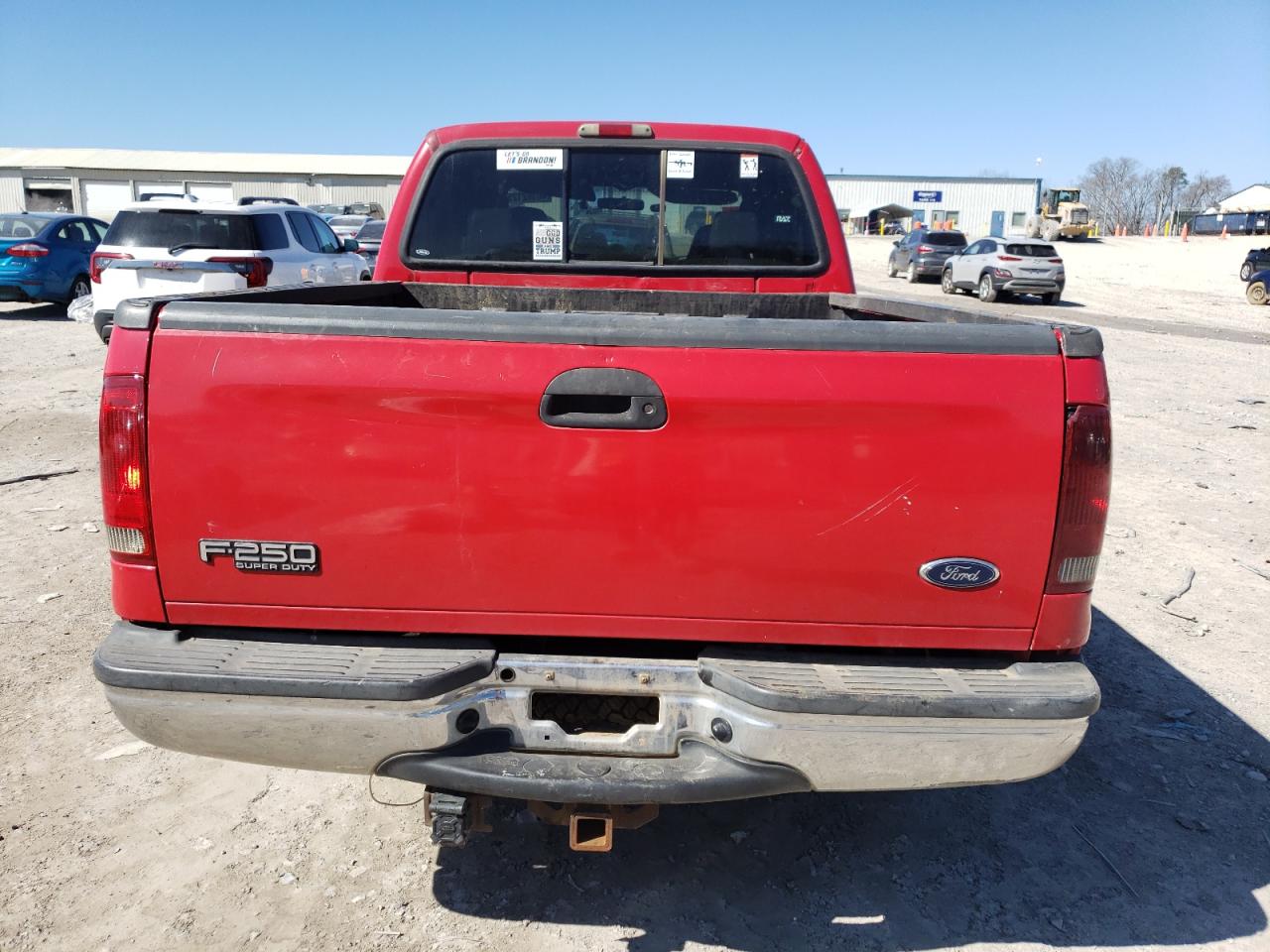 2004 Ford F250 VIN 1FTNW21P24EB90405 Copart auction photo, front end / side damage thumbnail 6