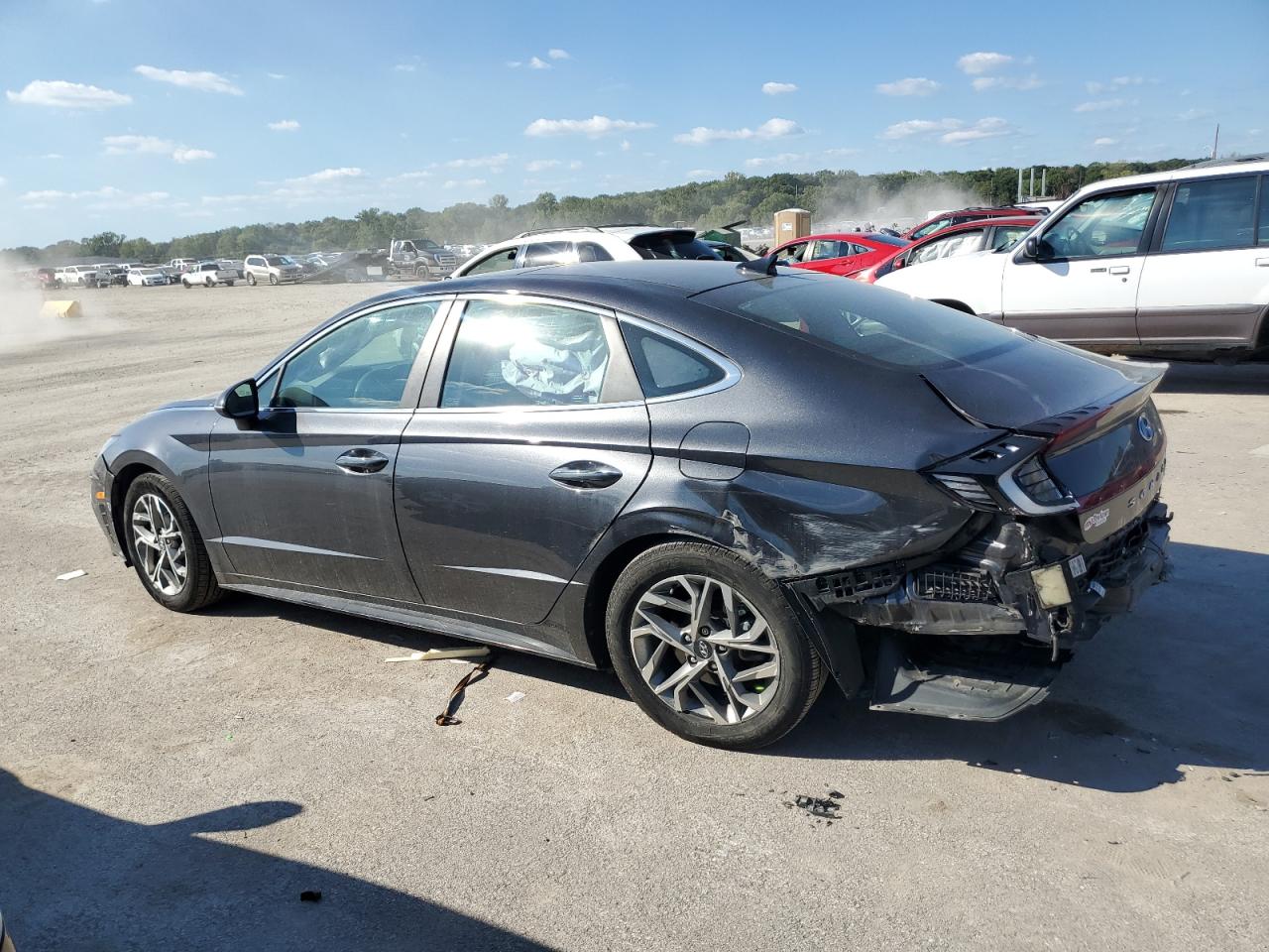 2020 Hyundai Sonata VIN 5NPEF4JA4LH029494 Copart auction photo, front end / rear end damage thumbnail 2