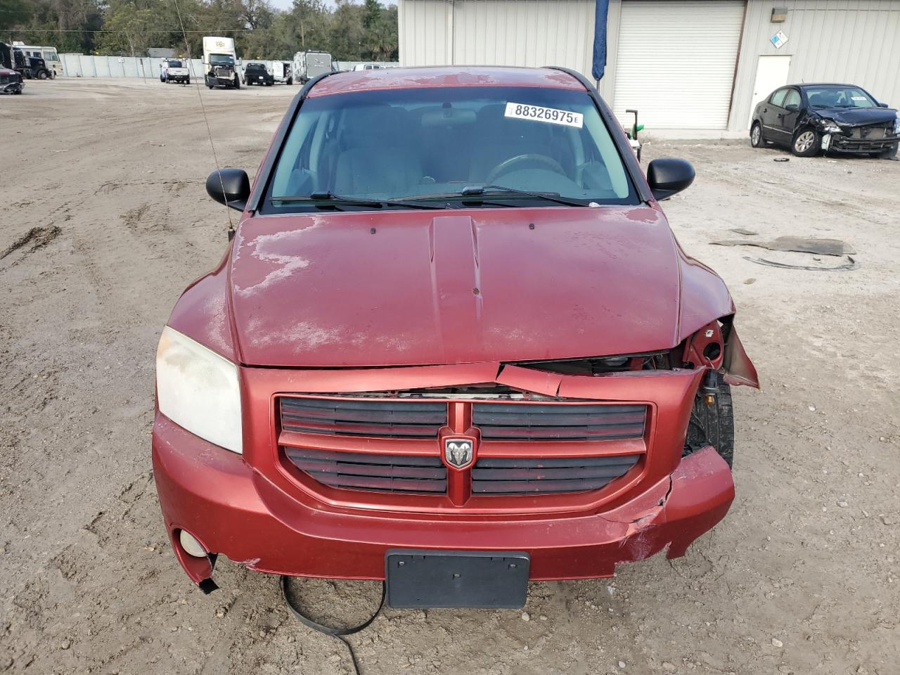 2007 Dodge Caliber VIN 1B3HB48B07D173239 Copart auction photo, front end / side damage thumbnail 5
