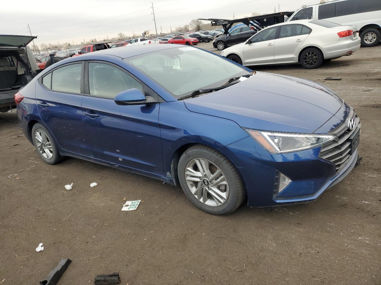 2020 Hyundai Elantra VIN 5NPD84LF8LH595012 Copart auction photo, hail damage thumbnail 4
