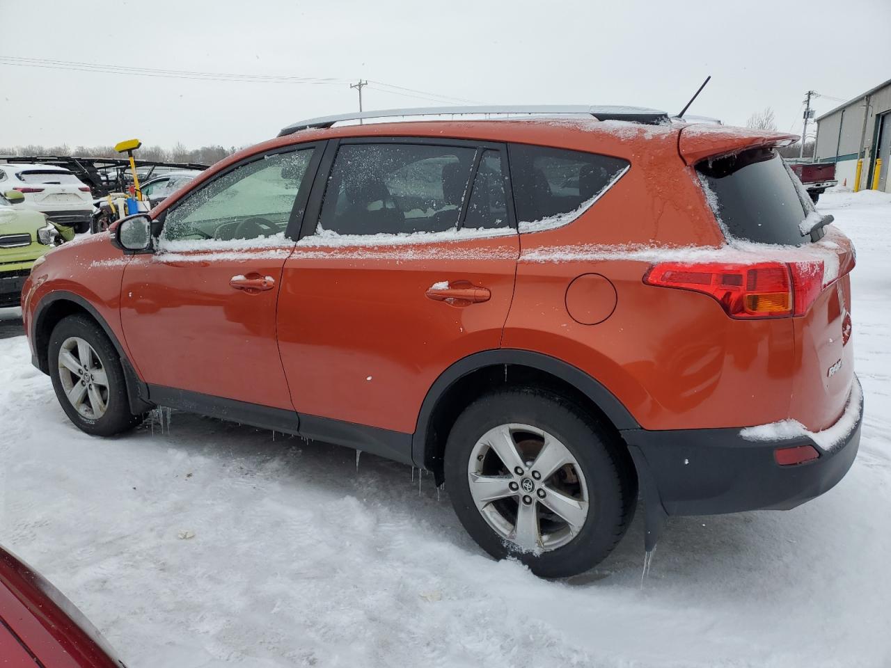 2015 Toyota RAV 4 VIN JTMRFREV8FJ048895 Copart auction photo, top/roof damage thumbnail 2