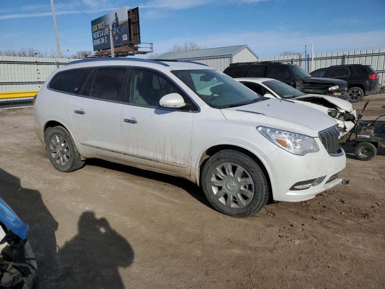 2016 Buick Enclave VIN 5GAKVBKD0GJ227555 Copart auction photo, front end damage thumbnail 4