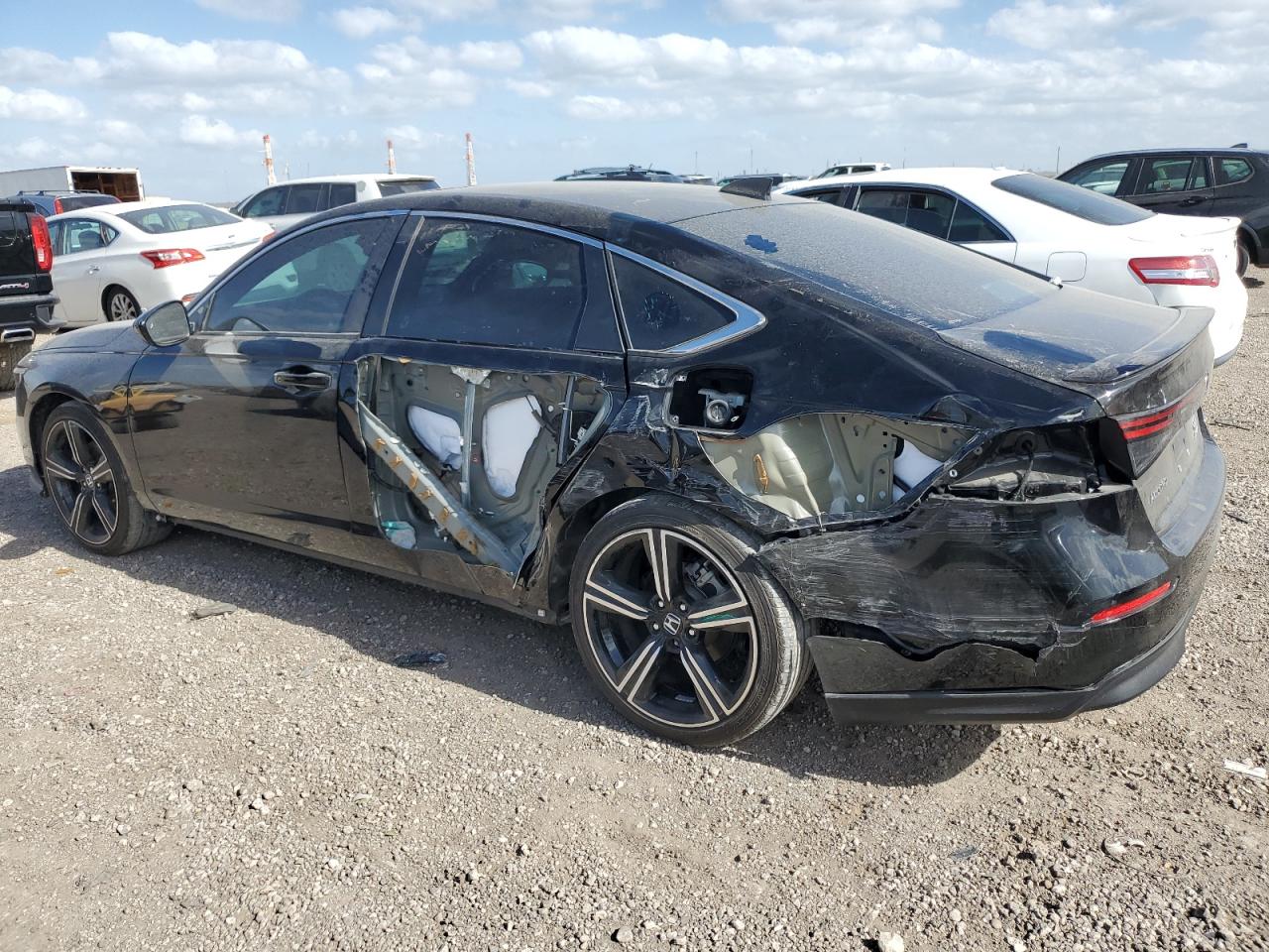 2024 Honda Accord VIN 1HGCY2F57RA014278 Copart auction photo, rear end / side damage thumbnail 2