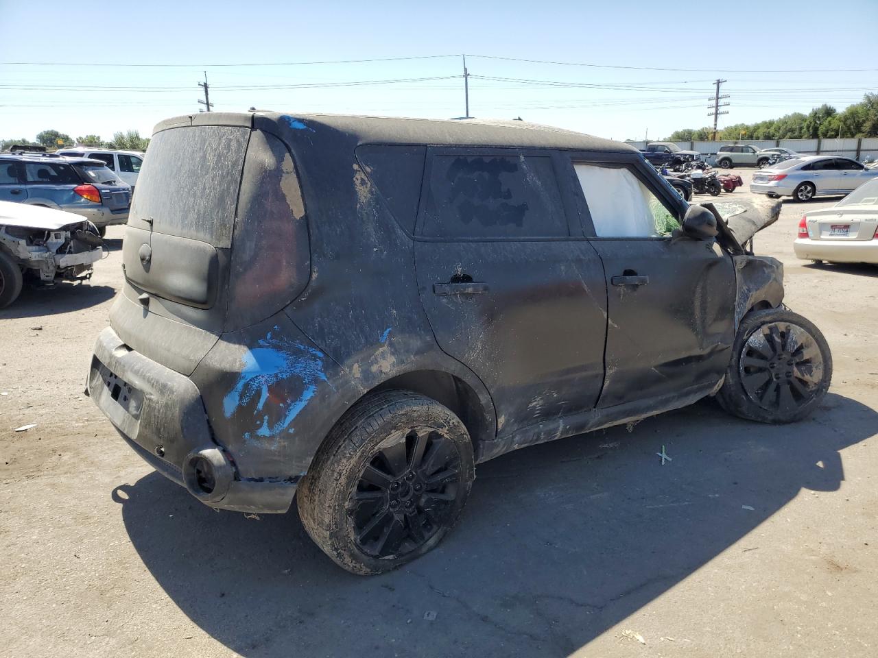 2016 KIA Soul VIN KNDJP3A59G7383790 Copart auction photo, all over / undercarriage damage thumbnail 3