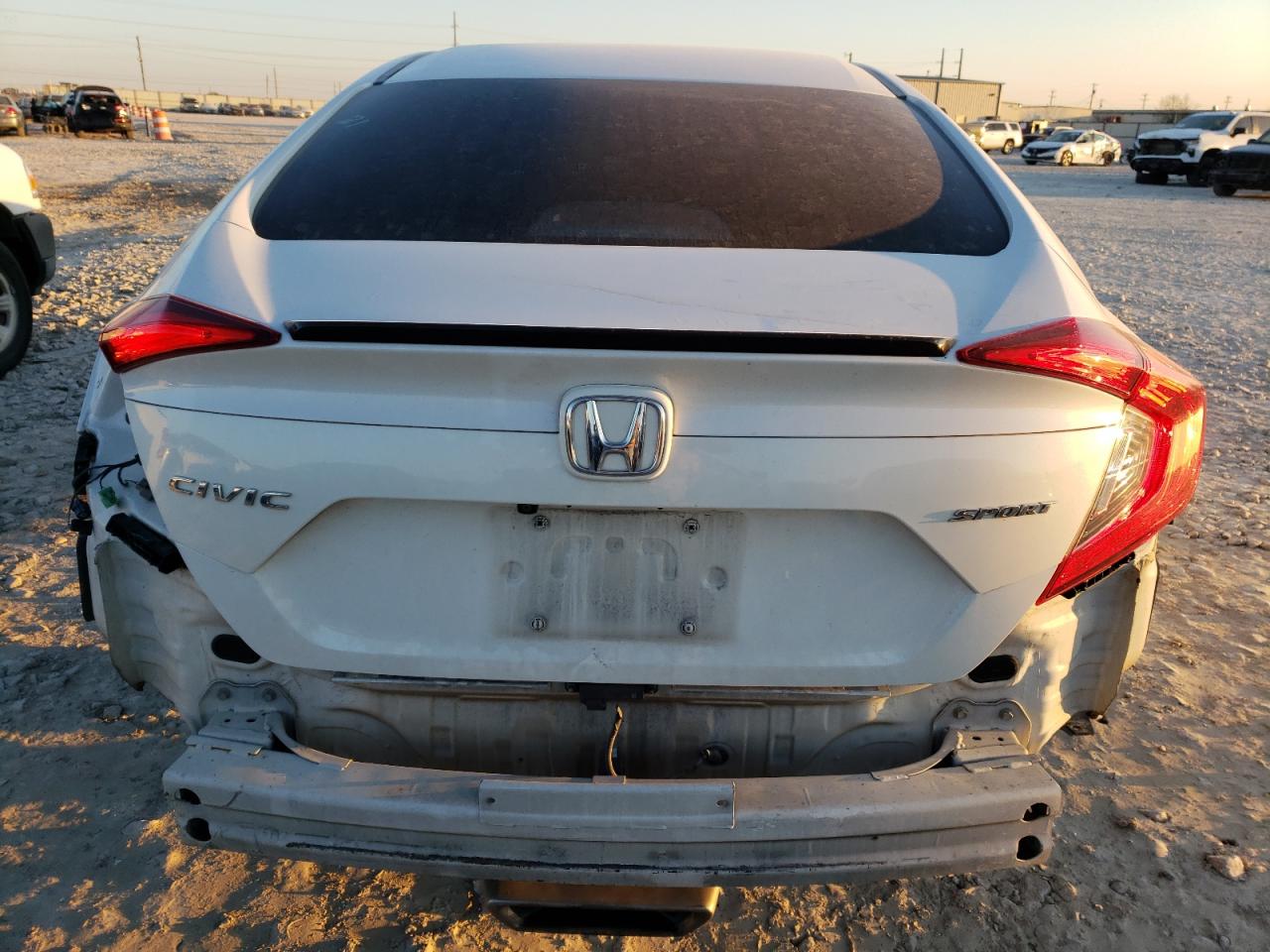 2020 Honda Civic VIN 2HGFC2F81LH559665 Copart auction photo, rear end / side damage thumbnail 6