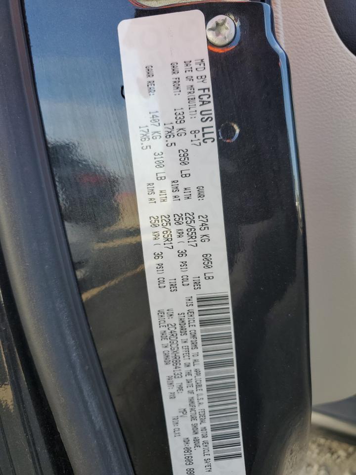 2017 Dodge Caravan VIN 2C4RDGCGXHR864133 Copart auction photo, front end / minor dent/scratches damage thumbnail 14