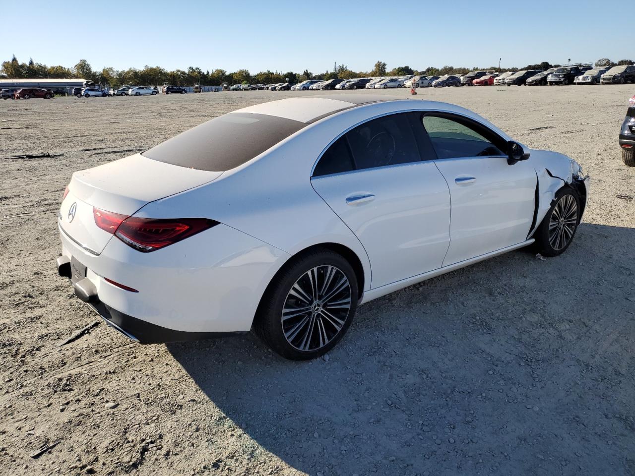 2021 Mercedes-Benz CLA-klasse VIN W1K5J4GB7MN218579 Copart auction photo, front end / vandalism damage thumbnail 3
