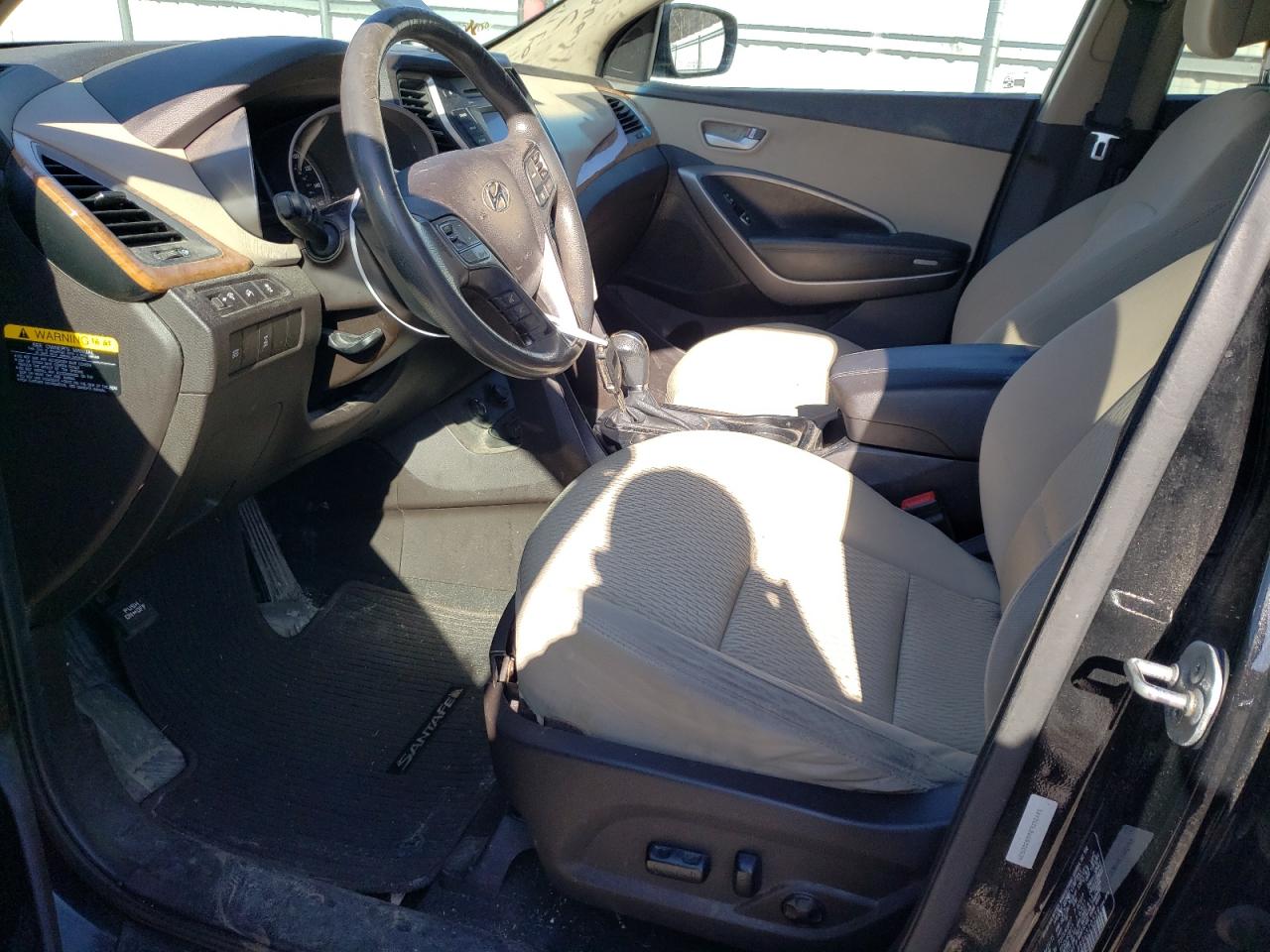 2016 Hyundai Santa Fe VIN 5XYZUDLB6GG320539 Copart auction photo, front end damage thumbnail 7