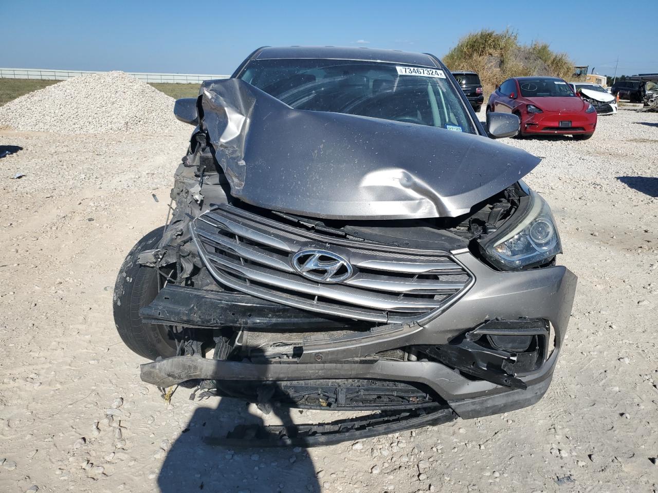 2017 Hyundai Santa Fe VIN 5XYZT3LBXHG412476 Copart auction photo, front end damage thumbnail 5
