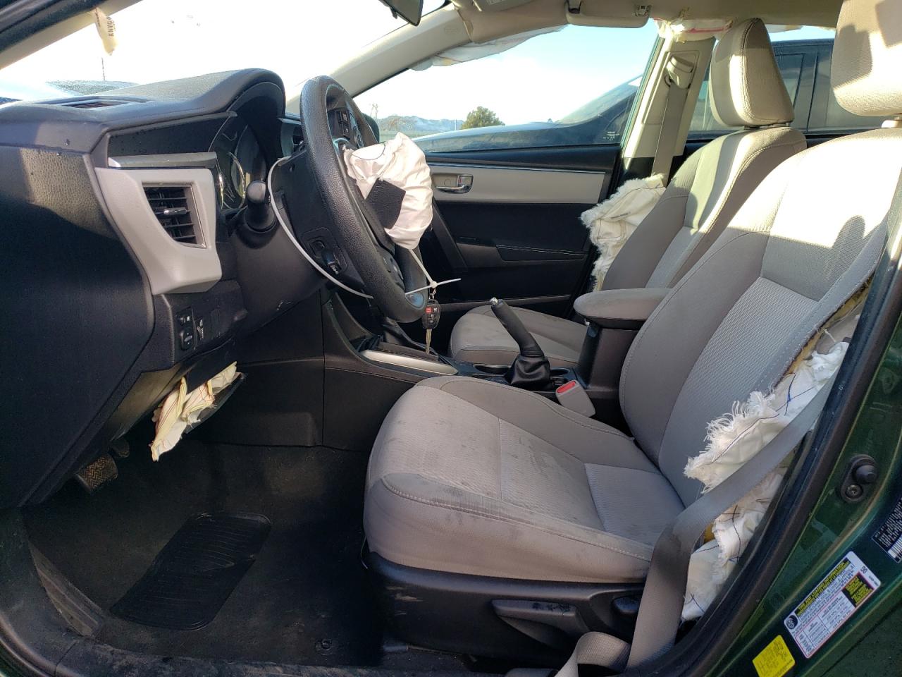 2014 Toyota Corolla VIN 5YFBURHE8EP162540 Copart auction photo, front end / hail damage thumbnail 7