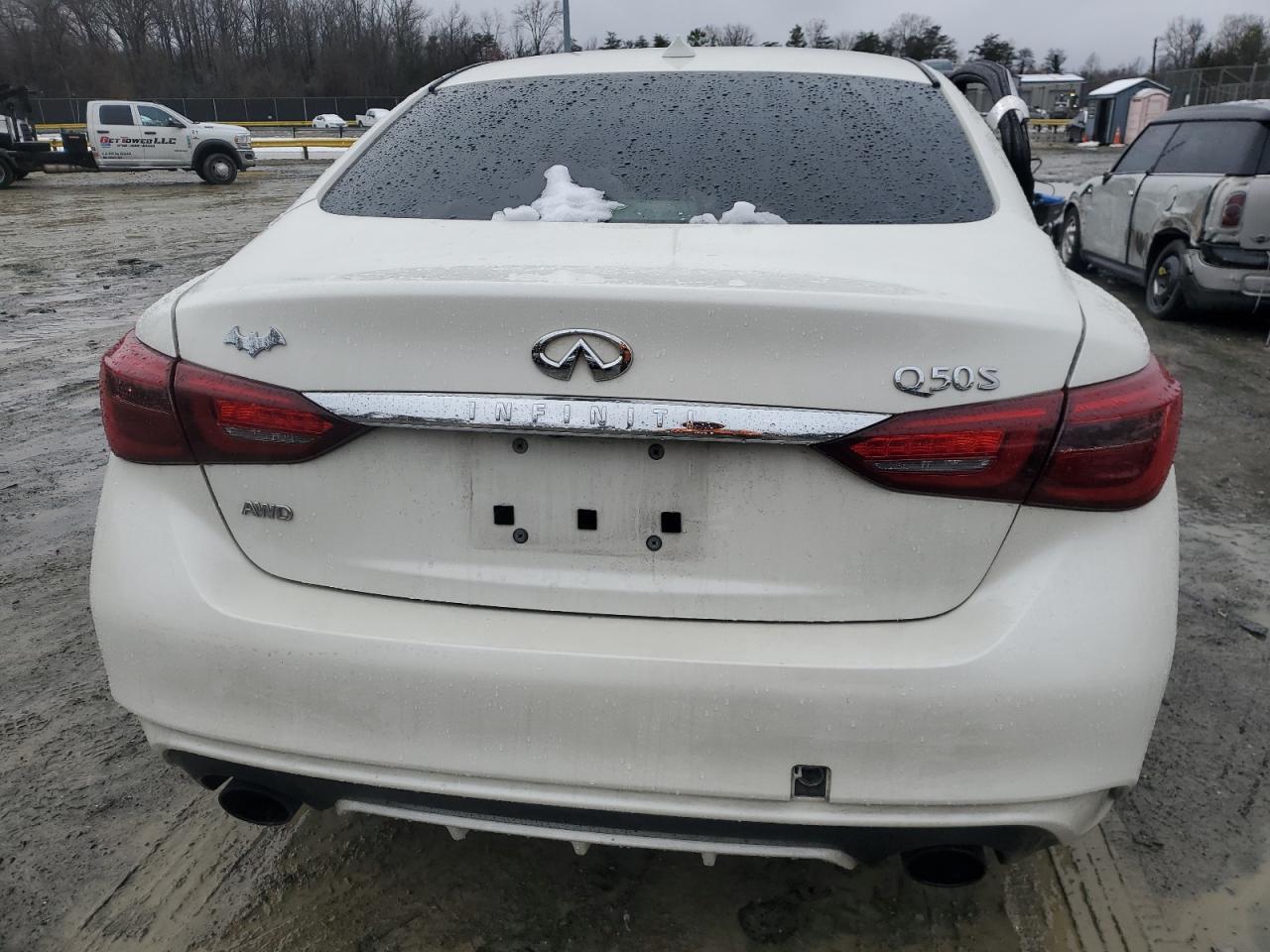 2018 Infiniti Q50 VIN JN1EV7AR3JM440773 Copart auction photo, side damage thumbnail 6