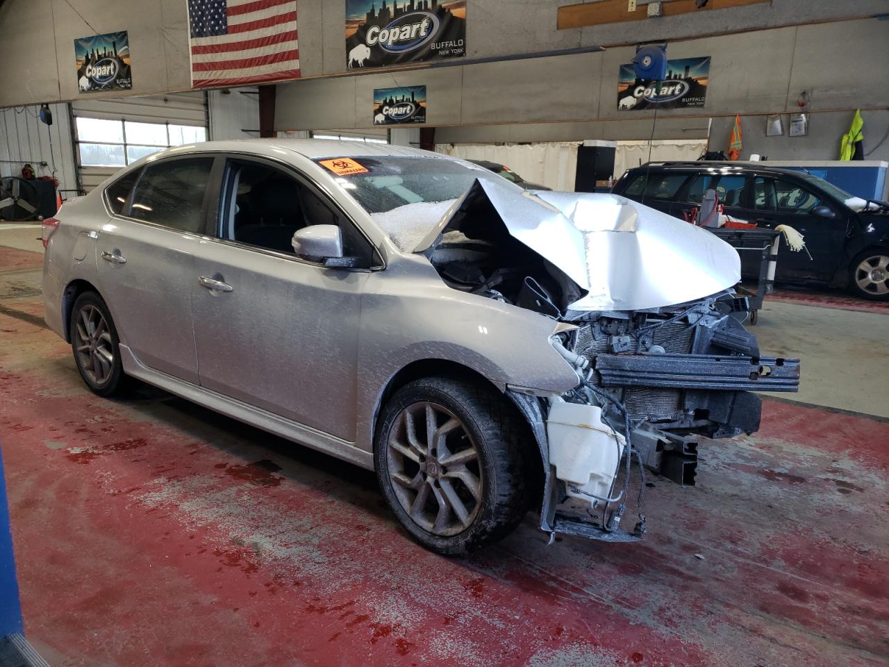 2015 Nissan Sentra VIN 3N1AB7AP3FY370928 Copart auction photo, front end damage thumbnail 4