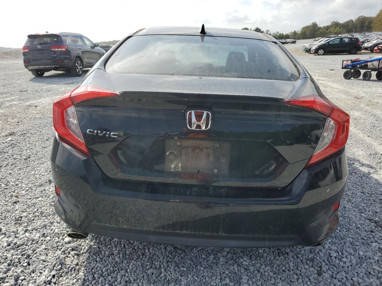 2016 Honda Civic VIN 19XFC1F78GE201593 Copart auction photo, front end / undercarriage damage thumbnail 6
