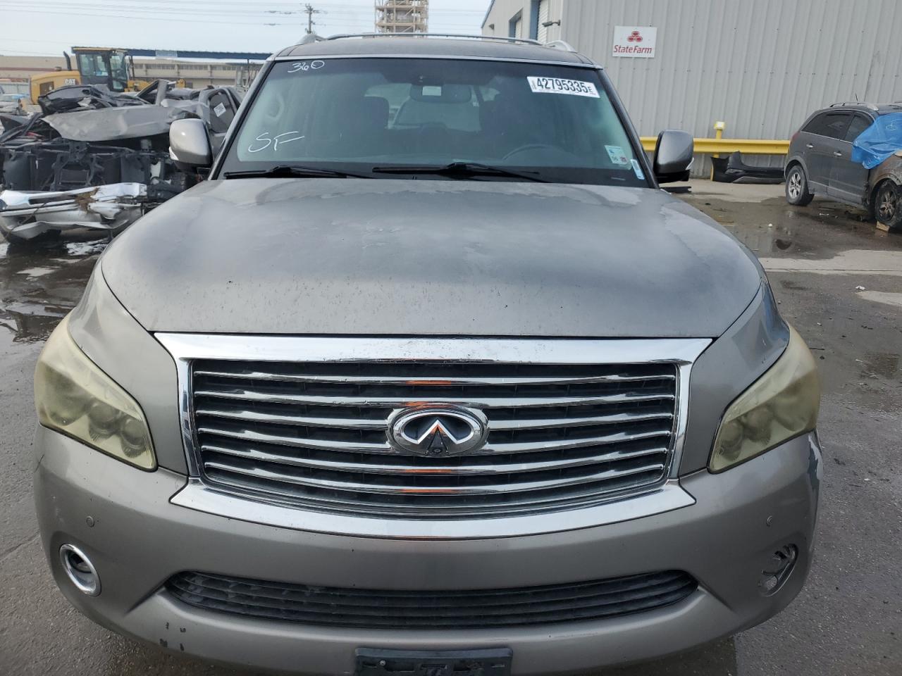 2012 Infiniti QX56 VIN JN8AZ2NF4C9516689 Copart auction photo, biohazard/chemical / water/flood damage thumbnail 5