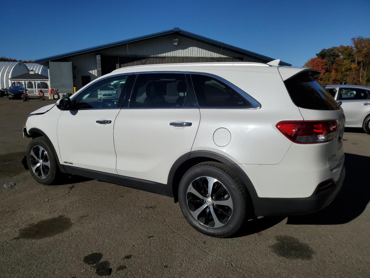 2018 KIA Sorento VIN 5XYPHDA59JG400434 Copart auction photo, front end / minor dent/scratches damage thumbnail 2