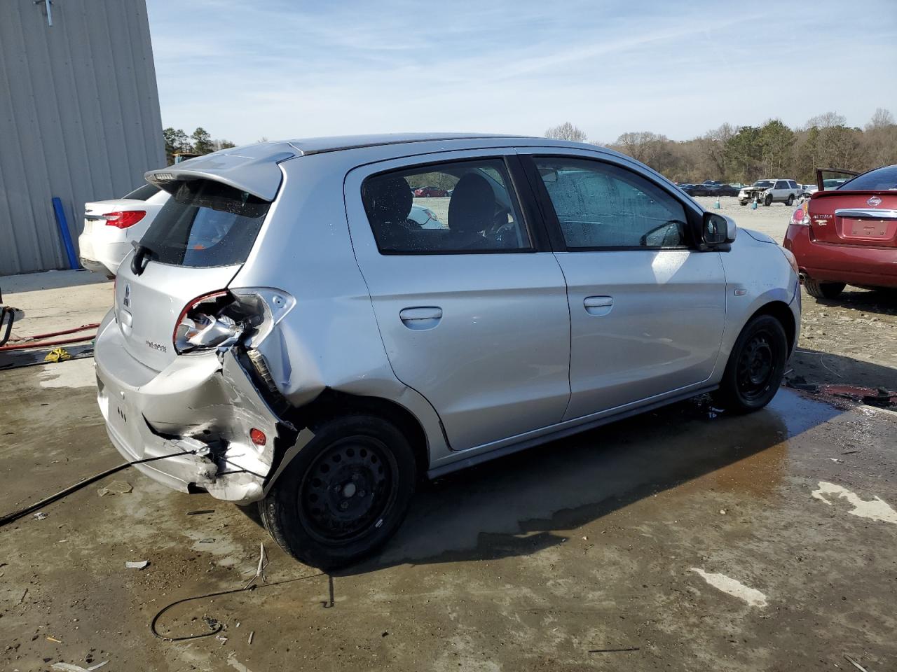 2014 Mitsubishi Mirage VIN ML32A3HJ4EH007422 Copart auction photo, rear end damage thumbnail 3