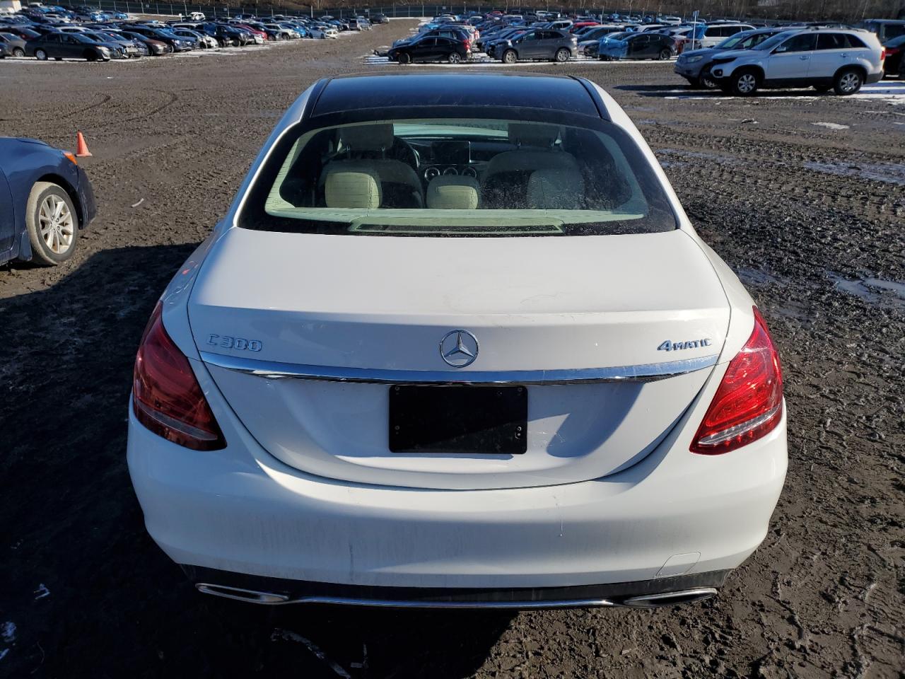 2017 Mercedes-Benz C-klasse VIN 55SWF4KBXHU188634 Copart auction photo, front end damage thumbnail 6