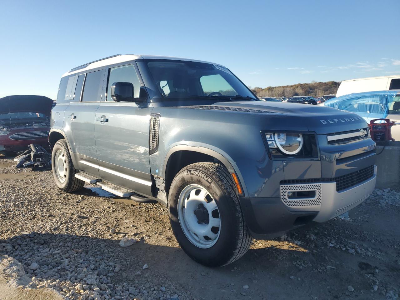 2022 Land Rover Defender VIN SALEK7RX6N2076707 Copart auction photo, rear end damage thumbnail 4