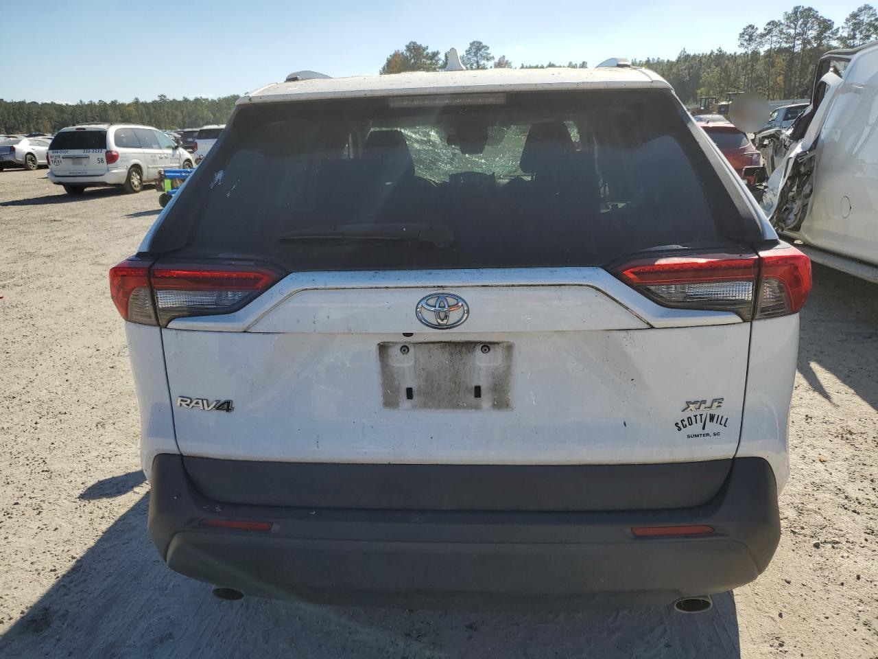 2020 Toyota RAV 4 VIN 2T3W1RFV5LW059771 Copart auction photo, top/roof damage thumbnail 6