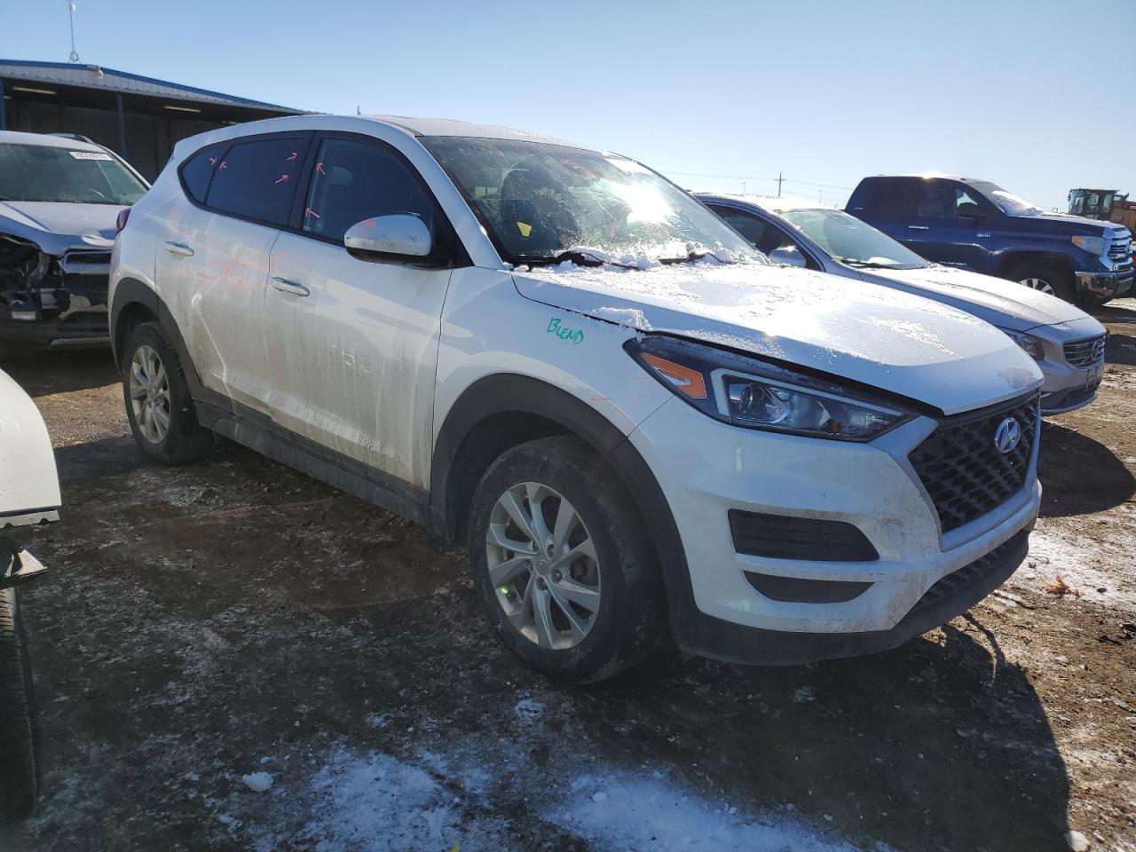 2019 Hyundai Tucson VIN KM8J2CA43KU965668 Copart auction photo, front end damage thumbnail 4