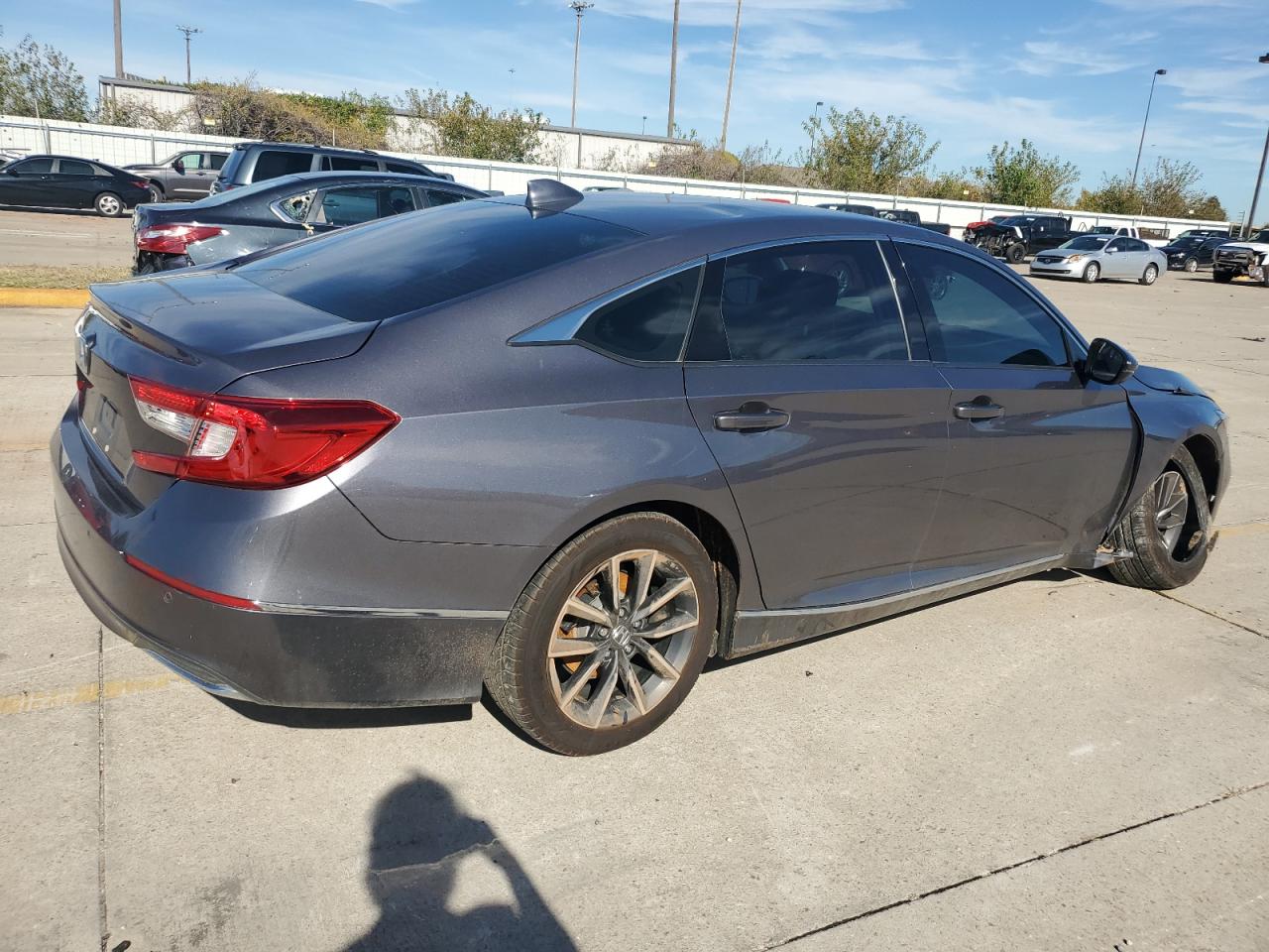 2021 Honda Accord VIN 1HGCV1F55MA116299 Copart auction photo, undercarriage / front end damage thumbnail 3