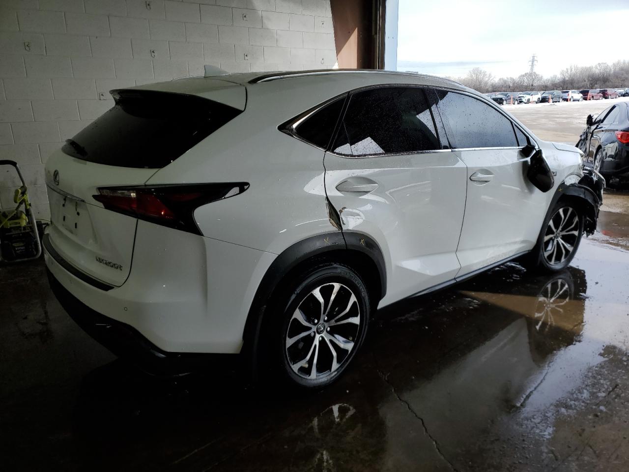 2017 Lexus NX VIN JTJBARBZ0H2112428 Copart auction photo, front end / side damage thumbnail 3