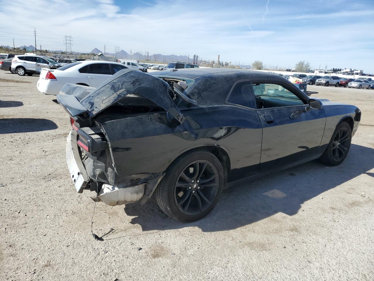 2018 Dodge Challenger VIN 2C3CDZAG4JH143312 Copart auction photo, rear end / mechanical damage thumbnail 3
