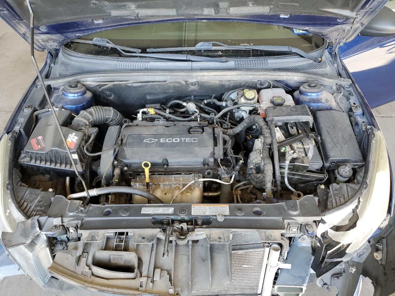 2013 Chevrolet Cruze VIN 1G1PA5SH4D7112981 Copart auction photo, front end damage thumbnail 12