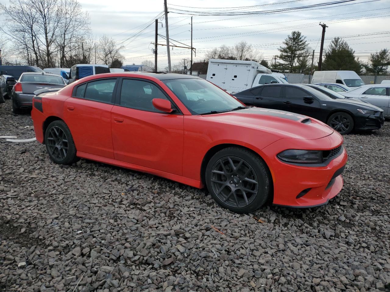 2018 Dodge Charger VIN 2C3CDXCT3JH143946 Copart auction photo, vandalism damage thumbnail 4