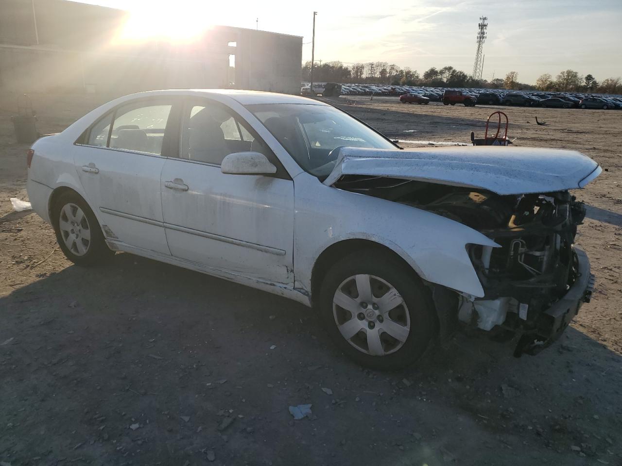2007 Hyundai Sonata VIN 5NPET46C47H290357 Copart auction photo, all over damage thumbnail 4