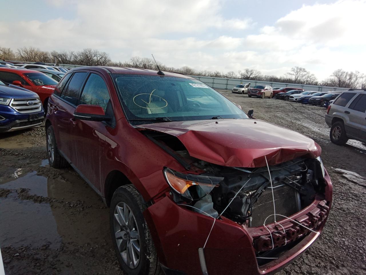 2014 Ford Edge VIN 2FMDK3JC2EBB18767 Copart auction photo, front end damage thumbnail 4