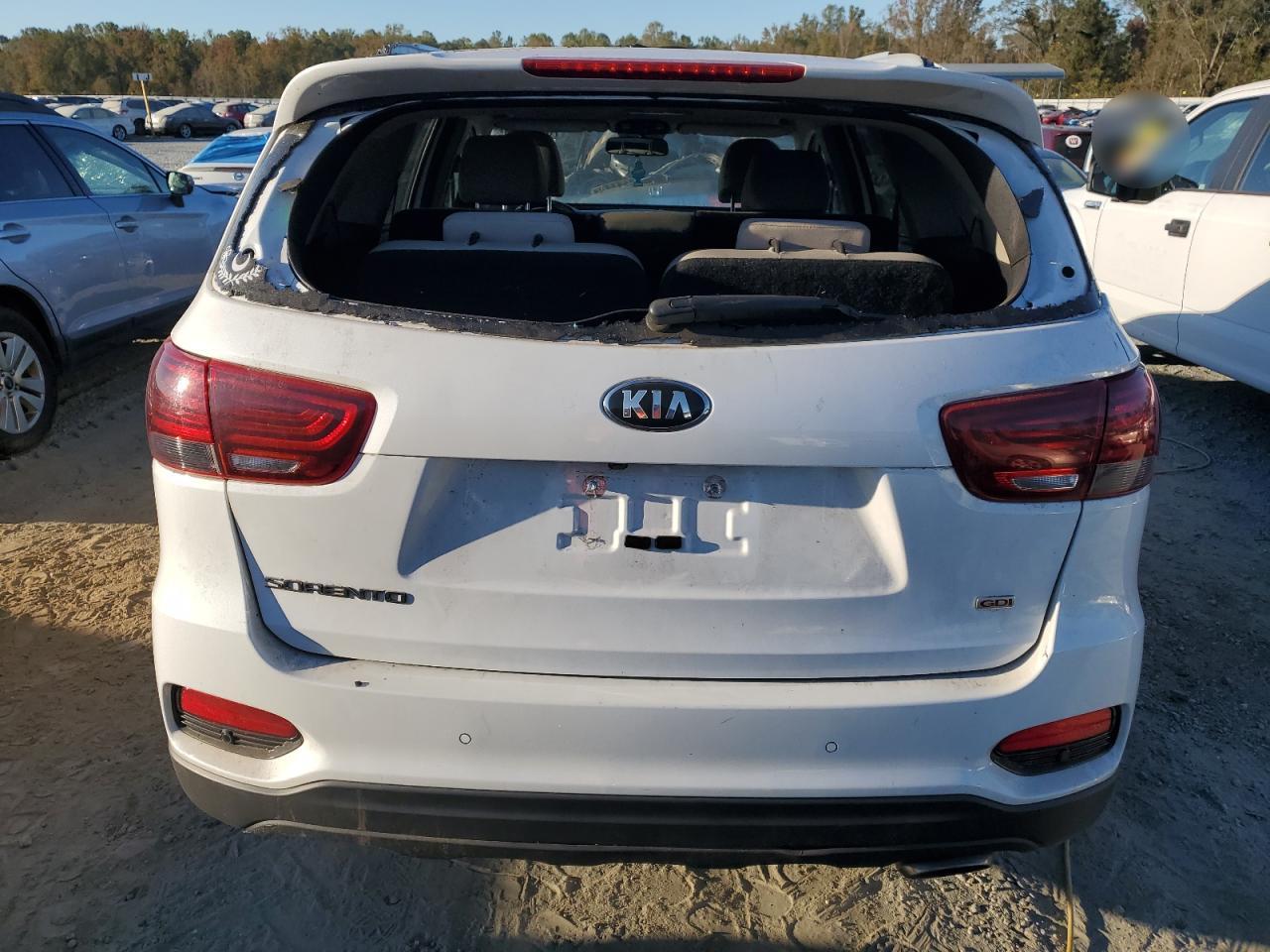2020 KIA Sorento VIN 5XYPGDA34LG649230 Copart auction photo, top/roof / front end damage thumbnail 6