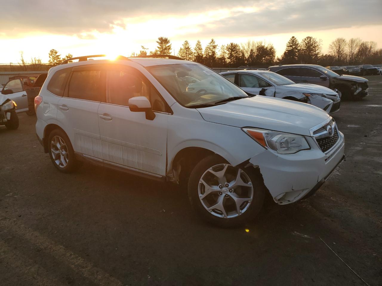 2016 Subaru Forester VIN JF2SJAXC2GH416916 Copart auction photo, side / front end damage thumbnail 4