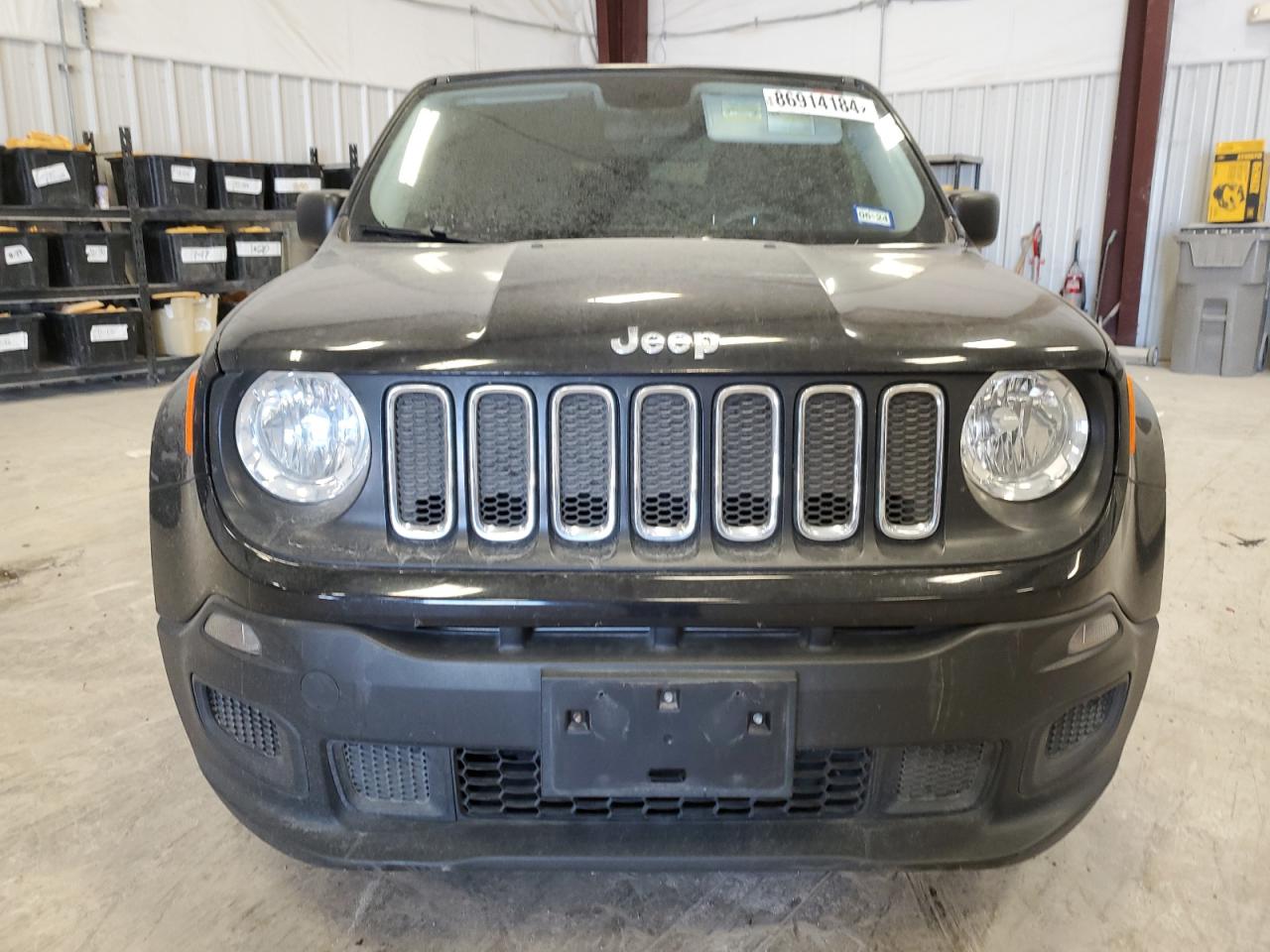 2017 Jeep Renegade VIN ZACCJAAB7HPF11730 Copart auction photo, rear end / minor dent/scratches damage thumbnail 5