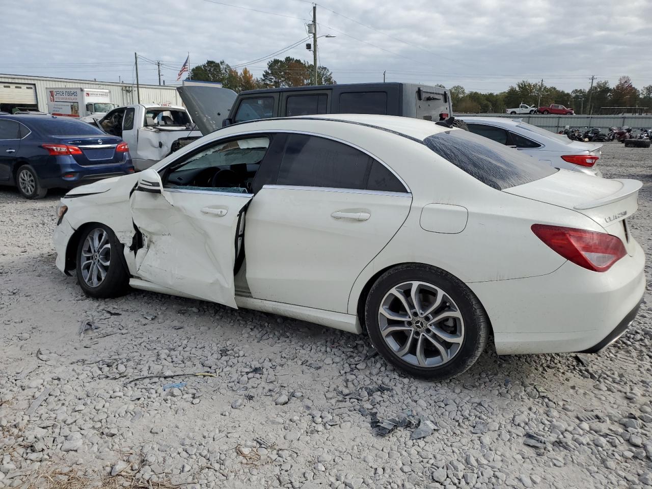 2018 Mercedes-Benz CLA-klasse VIN WDDSJ4EBXJN601594 Copart auction photo, side damage thumbnail 2