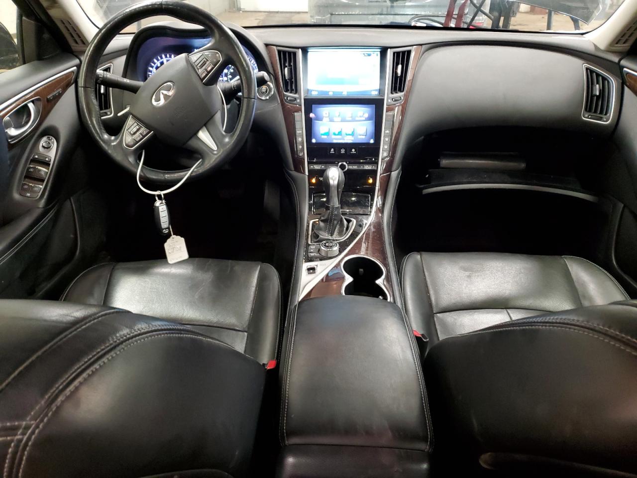 2014 Infiniti Q50 VIN JN1BV7AR6EM686516 Copart auction photo, rear end damage thumbnail 8