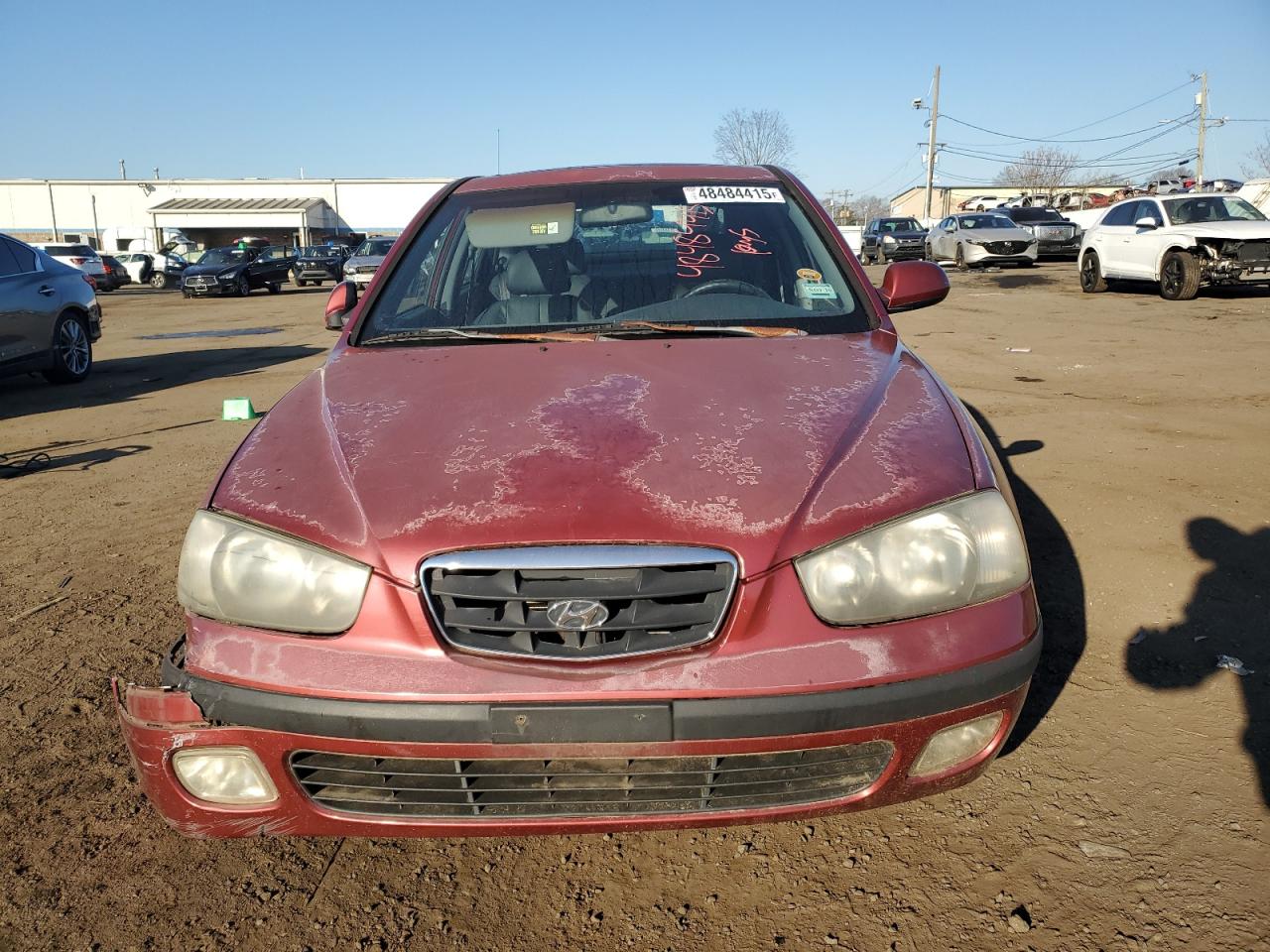 2003 Hyundai Elantra VIN KMHDN55D03U090643 Copart auction photo, front end / rear end damage thumbnail 5