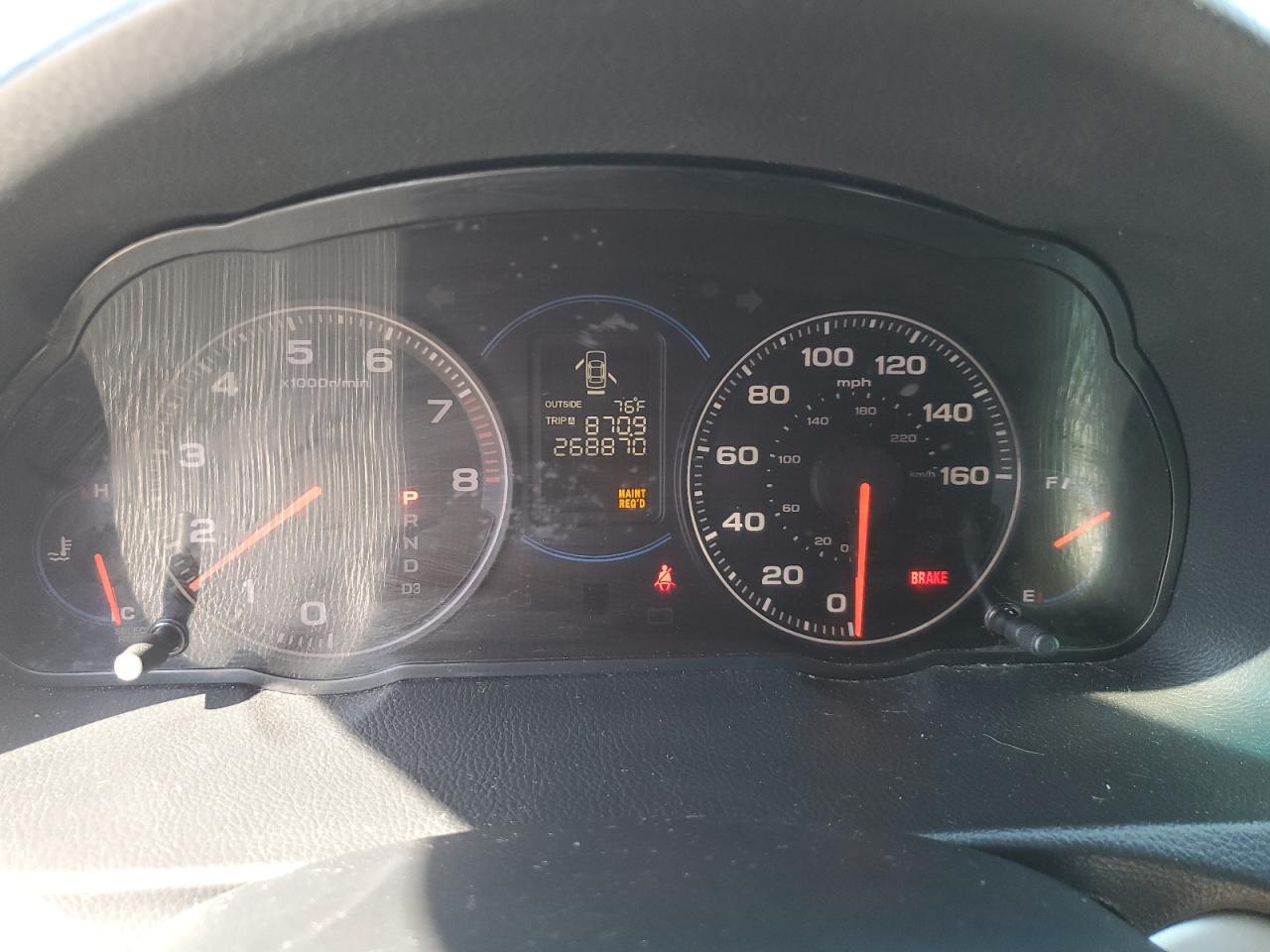 2005 Acura TSX VIN JH4CL96915C034287 Copart auction photo, front end / side damage thumbnail 9