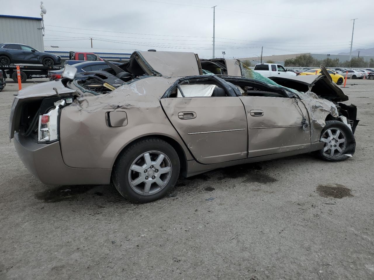 2006 Cadillac CTS VIN 1G6DM57T760152923 Copart auction photo, all over damage thumbnail 3