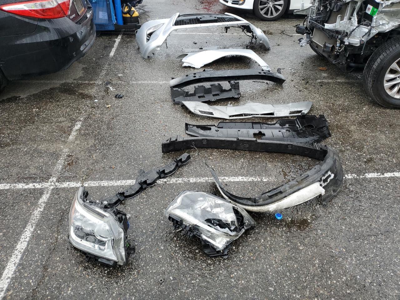 2019 Lexus GX VIN JTJBM7FX4K5229794 Copart auction photo, front end / all over damage thumbnail 13